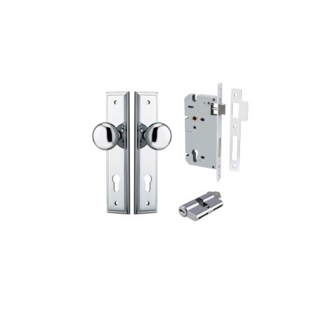 Dr TRA11840KENTR60KK Knob Cmbrg Step Euro Polished Chrome H240XW50XP67 Ent Kit