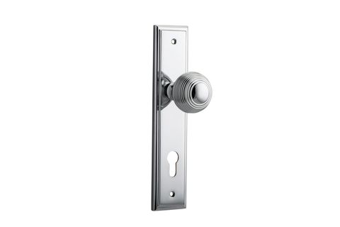 Door TRA11842E85 Knob Guildford Stepped Euro Pc Ctc85mm H240xw50xp60mm