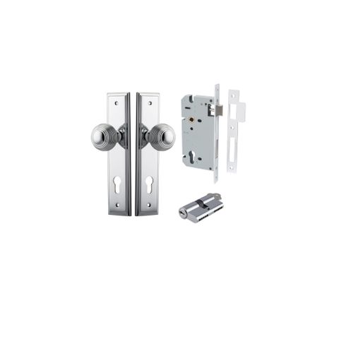 Dr TRA11842KENTR60KK Knob Glfrd Step Euro Polished Chrome H240XW50XP60 Ent Kit