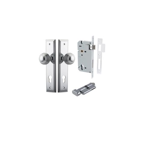 Dr TRA11842KENTR60KT Knob Glfrd Step Euro Polished Chrome H240XW50XP60 Ent Kit