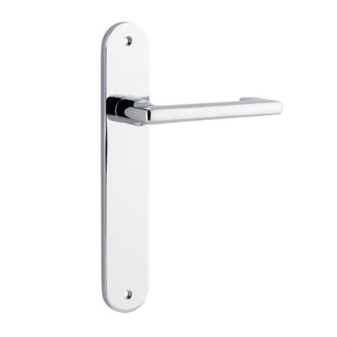 Tradco TRA11852 Iver Door Lever Baltimore Return Oval Latch Pair PC