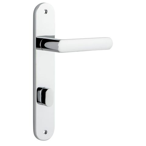 Door TRA11864P85 Lever Osaka Oval Privacy Pr Pc Ctc85mm H240xw40xp55mm