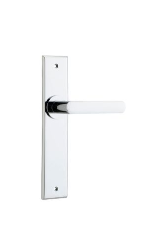 Iver TRA11868 Door Lever Osaka Chamfered Latch Pair Polished Chrome