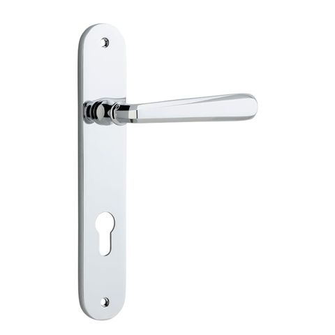 Door TRA11876E85 Lever Copenhagen Oval Euro Pr Pc Ctc85mm H240xw40xp61mm