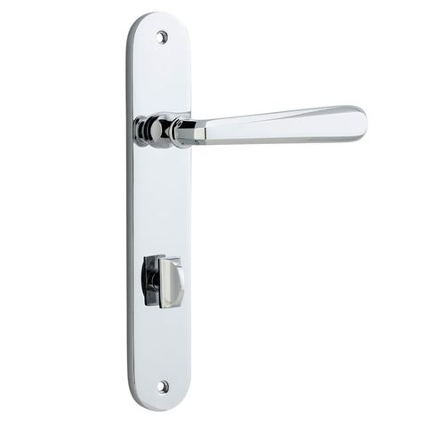 Door TRA11876P85 Lever Copenhagen Oval Priv Pr Pc Ctc85mm H240xw40xp61mm