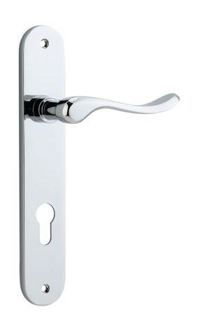 Door TRA11924E85 Lever Stirling Oval Euro Pr Pc Ctc85mm H240xw40xp64mm