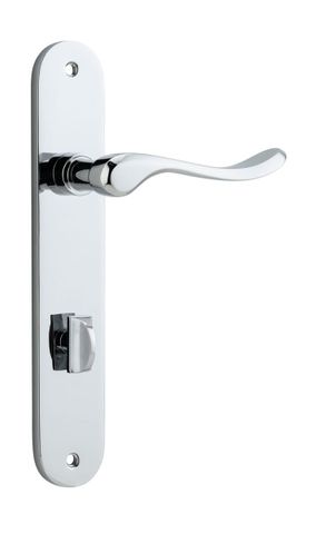 Door TRA11924P85 Lever Stirling Oval Priv Pr Pc Ctc85mm H240xw40xp64mm