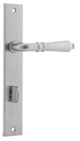 Iver TRA12200P85 Door Lever Sarlat Rectangular Privacy Set SC