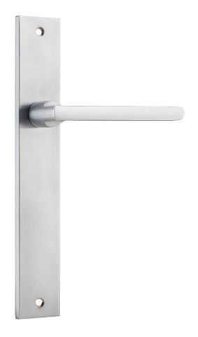 Iver TRA12202 Door Lever Set Baltimore Rectangular Backplate SC