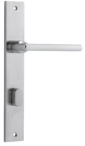 Iver TRA12202P85 Door Lever Baltimore Rectangular Privacy Set SC