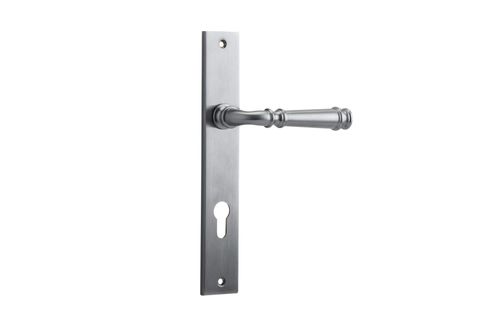 Door TRA12206E85 Lever Verona Rectangular Euro BC Ctc85mm H240xw38xp59mm