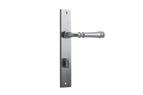Door TRA12206P85 Lever Verona Rectangular Priv BC Ctc85mm H240xw38xp59mm