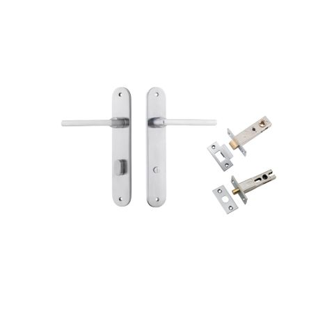 Iver TRA12226KPRIV60 Door Lever Baltimore Oval Backplate Privacy Kit