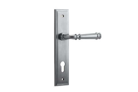 Door TRA12242E85 Lever Verona Stepped Euro BC Ctc85mm H240xw50xp59mm