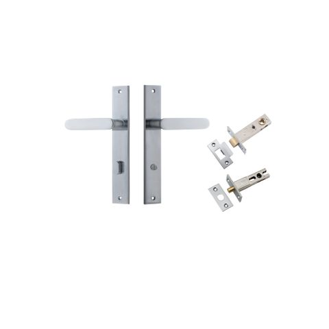 Door TRA12248KPRIV60 Lever Bronte Rectangular Privacy Brushed Chrome CTC85