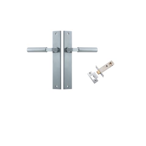Door TRA12250KPASS60 Lever Berlin Rect Brushed Chrome L120xp57mm Passage Kit