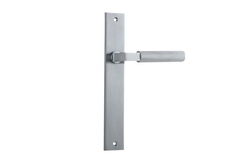 Iver TRA12252 Door Lever Brunswick Rectangular Latch Brushed Chrome
