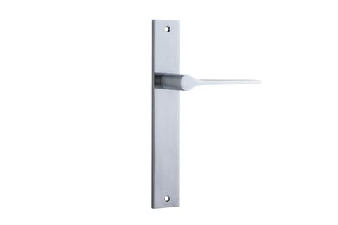 Iver TRA12254 Door Lever Como Rectangular Latch Brushed Chrome