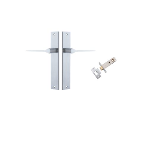 Door TRA12254KPASS60 Lever Como Rect Brushed Chrome L119xp59mm Passage Kit