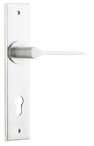Door TRA12258E85 Lever Como Chamfered Euro Brushed Chrome H240xw50xp61mm