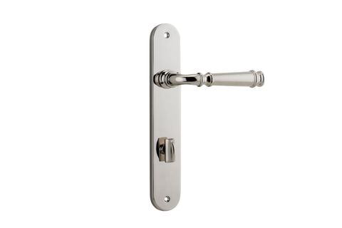 Door TRA14230P85 Lever Verona Oval Privacy Pn Ctc85mm H240xw40xp59mm