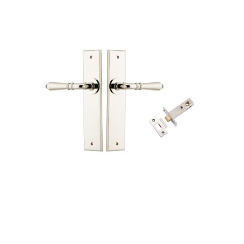 Door TRA14280KPASS60 Lever Sarlat Chamfered Polished Nickel Passage Kit