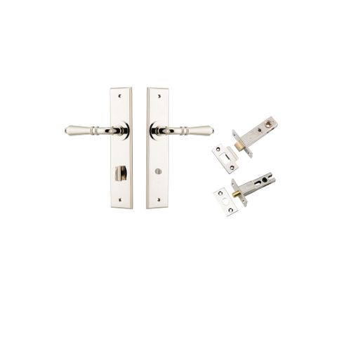 Door TRA14280KPRIV60 Lever Sarlat Chamfered Privacy Polished Nickl CTC85 Kit