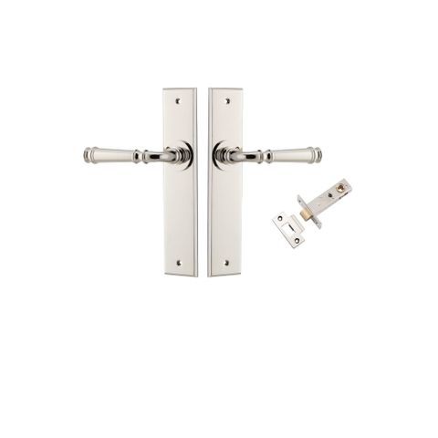 Door TRA14286KPASS60 Lever Verona Chamfered Polished Nickel Passage Kit
