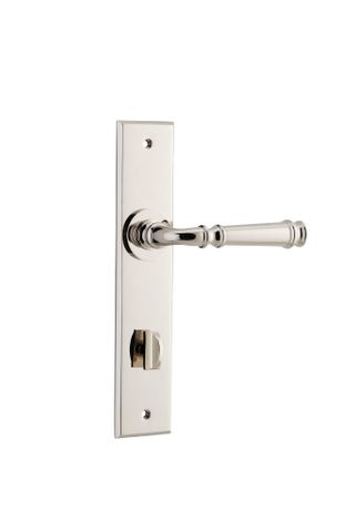 Door TRA14286P85 Lever Verona Chamfered Priv Pn Ctc85mm H240xw50xp59mm