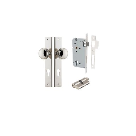 Dr TRA14320KENTR60KK Knob Paddington Rectg Euro Pn CTC85 H240XW38XP68 Entr Kit