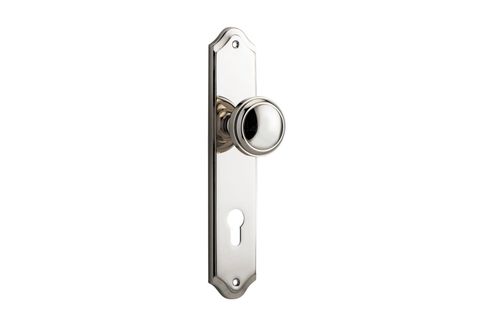 Dr TRA14326E85 Knob Paddington Shouldered Euro Pn Ctc85mm H240xw50xp68mm