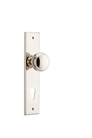 Iver TRA14331E85 Door Knob Paddington Chamfered Euro Polished Nickel