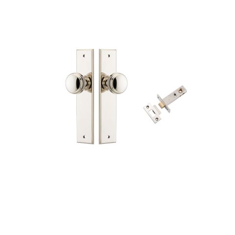 Door TRA14331KPASS60 Knob Paddington Chamfered Polished Nickel Passage Kit