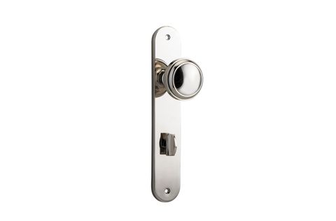 Door TRA14332P85 Knob Paddington Oval Privacy Pn Ctc85mm H240xw40xp68mm
