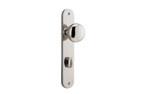 Door TRA14334P85 Knob Cambridge Oval Privacy Pn Ctc85mm H240xw40xp67mm