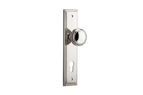 Door TRA14338E85 Knob Paddington Stepped Euro Pn Ctc85mm H240xw50xp68mm