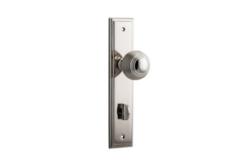 Door TRA14342P85 Knob Guildford Stepped Priv Pn Ctc85mm H240xw50xp60mm