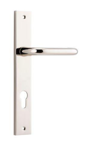 Door TRA14344E85 Lever Oslo Rectangular Euro Pn Ctc85mm H240xw38xp57mm