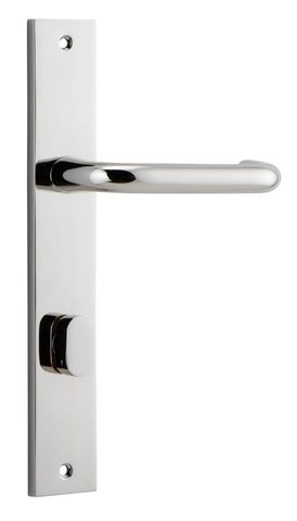 Door TRA14344P85 Lever Oslo Rectangular Priv Pn Ctc85mm H240xw38xp57mm