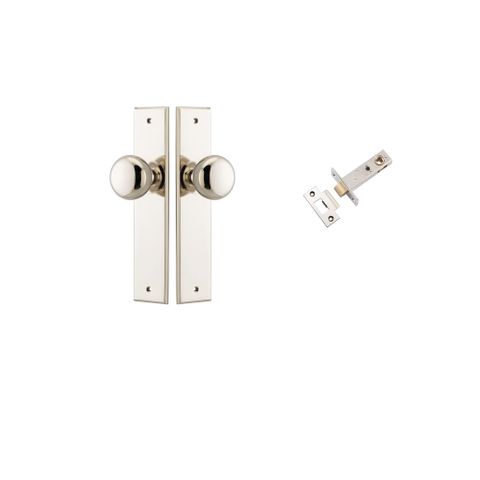 Door TRA14446KPASS60 Knob Cambridge Chamfered Polished Nickel Passage Kit