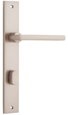Iver TRA14702P85 Door Lever Baltimore Rectangular Privacy Satin Nickel