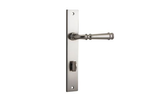 Door TRA14706P85 Lever Verona Rectangular Priv Sn Ctc85mm H240xw38xp59mm