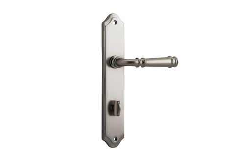 Door TRA14718P85 Lever Verona Shouldered Priv Sn Ctc85mm H240xw50xp59mm