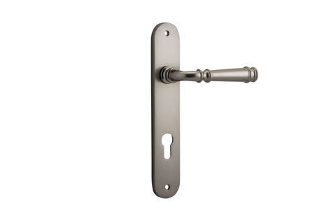 Door TRA14730E85 Lever Verona Oval Euro Sn Ctc85mm H240xw40xp59mm
