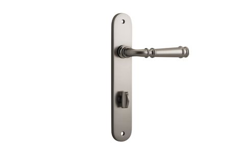 Door TRA14730P85 Lever Verona Oval Privacy Sn Ctc85mm H240xw40xp59mm