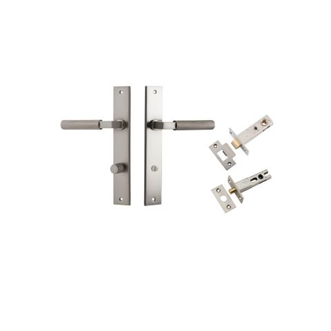 Brunswick TRA14752KPRIV60 Rectangular Privacy Satin Nickel Set