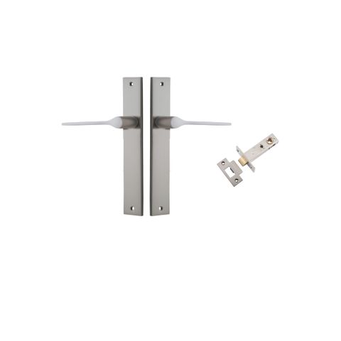 Door TRA14754KPASS60 Lever Como Rectangular Satin Nickel Passage Kit