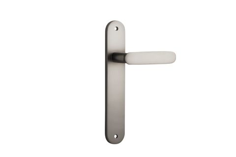 Door TRA14764 Lever Bronte Oval Latch Satin Nickel H237xw40xp56mm