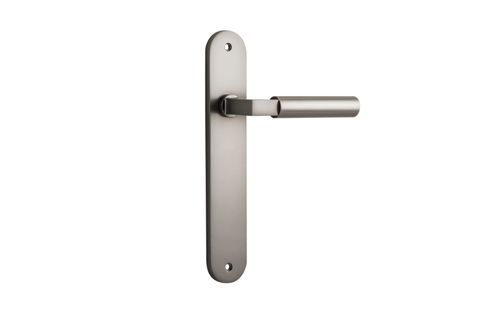 Door TRA14766 Lever Berlin Oval Latch Satin Nickel H237xw40xp57mm