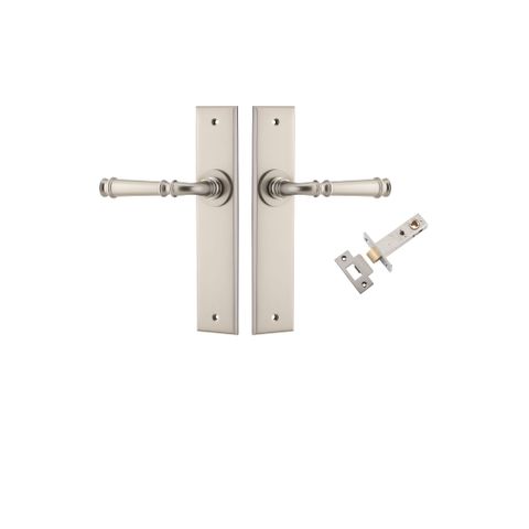 Door TRA14786KPASS60 Lever Verona Chamfered Satin Nickel L122xp58mm Pass Kit